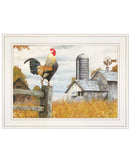 Down on the Farm II White Framed Print Wall Art - Homeroots - Flyclothing LLC