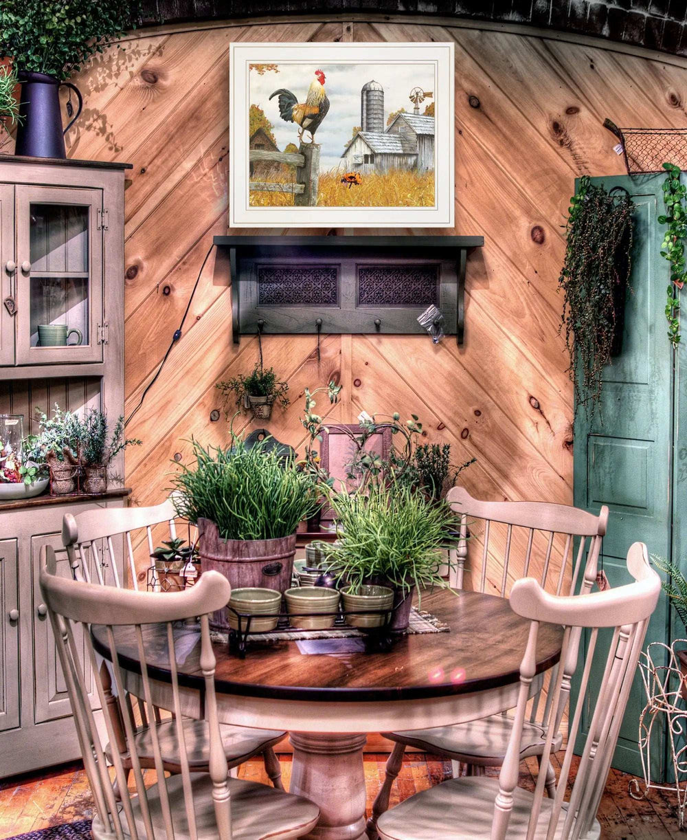 Down on the Farm II White Framed Print Wall Art - Homeroots - Flyclothing LLC