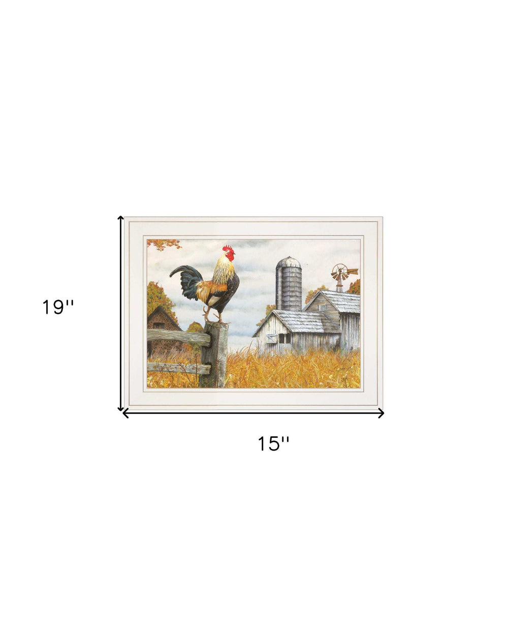 Down on the Farm II White Framed Print Wall Art - Homeroots - Flyclothing LLC