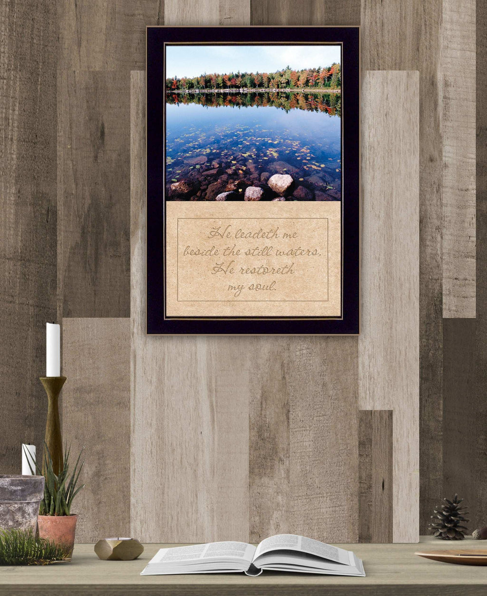 Still Waters Black Framed Print Wall Art - Homeroots - Flyclothing LLC