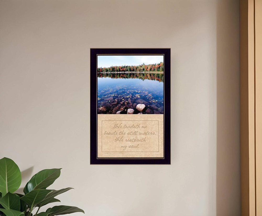 Still Waters Black Framed Print Wall Art - Homeroots - Flyclothing LLC