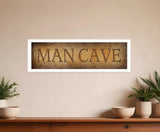 Man Cave 3 White Framed Print Wall Art - Homeroots - Flyclothing LLC