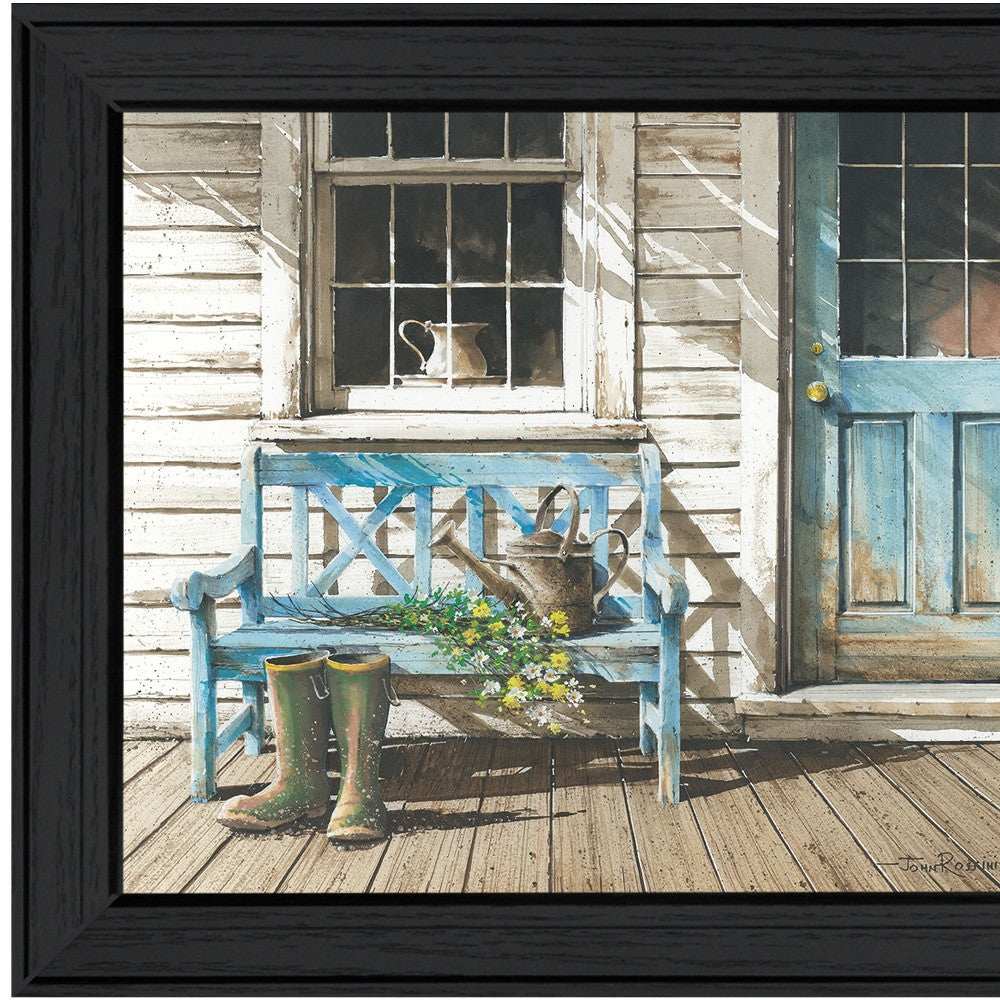 Cheerful Chores Black Framed Print Wall Art - Homeroots - Flyclothing LLC