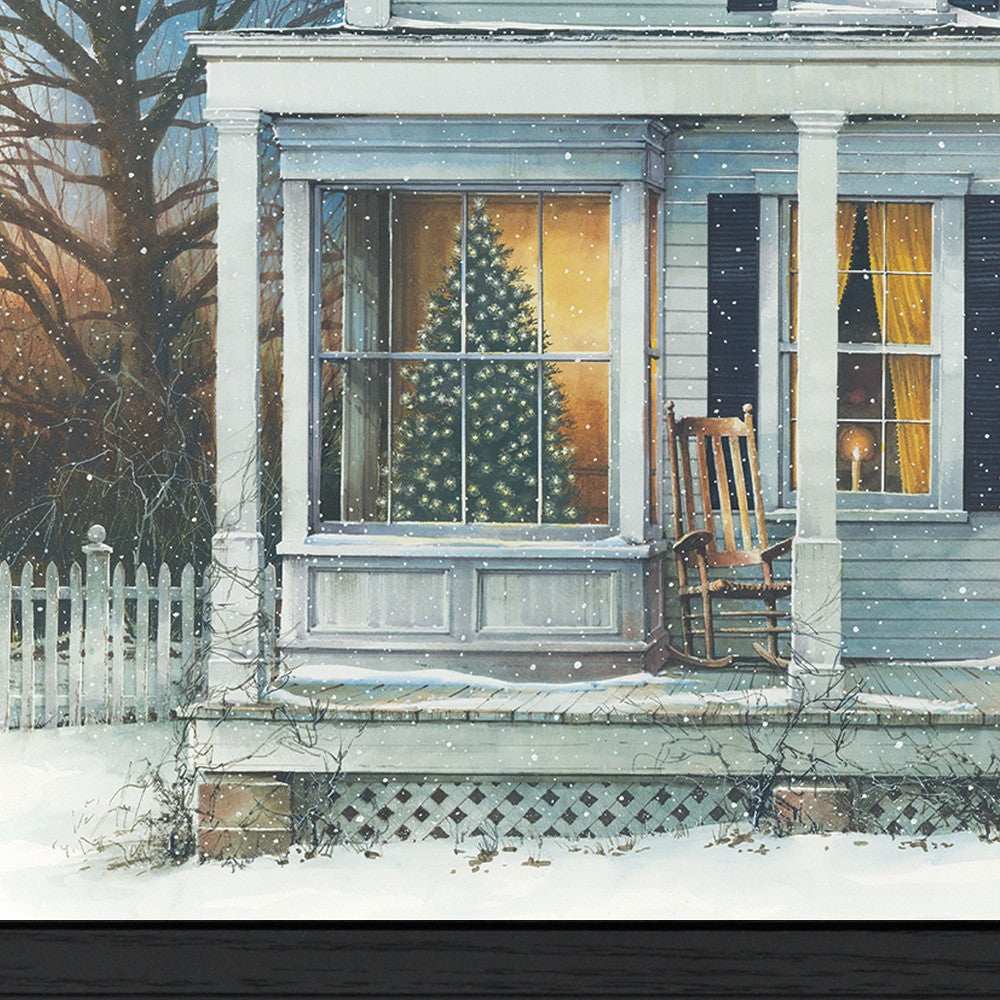 December Glow Black Framed Print Wall Art - Homeroots - Flyclothing LLC