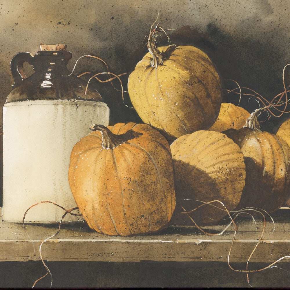 Jugs and Pumpkins 2 Black Framed Print Wall Art - Homeroots - Flyclothing LLC
