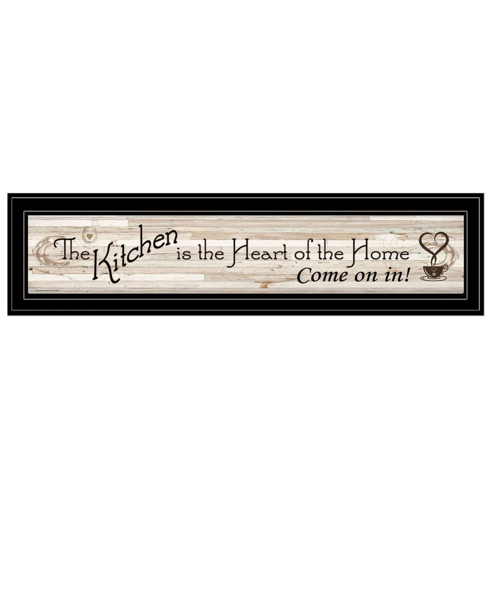 Kitchen is the Heart of the Home 14 Black Framed Print Kitchen Wall Art - Homeroots - Flyclothing LLC