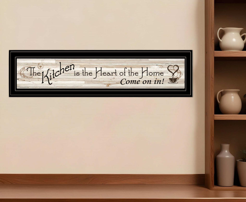 Kitchen is the Heart of the Home 14 Black Framed Print Kitchen Wall Art - Homeroots - Flyclothing LLC