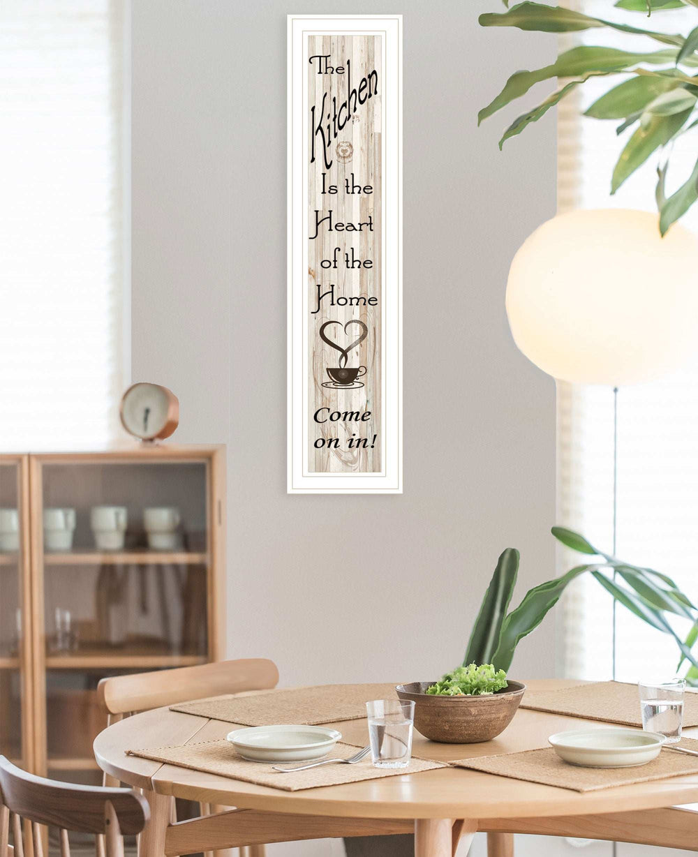 Kitchen is the Heart of the Home 15 White Framed Print Kitchen Wall Art - Homeroots - Flyclothing LLC