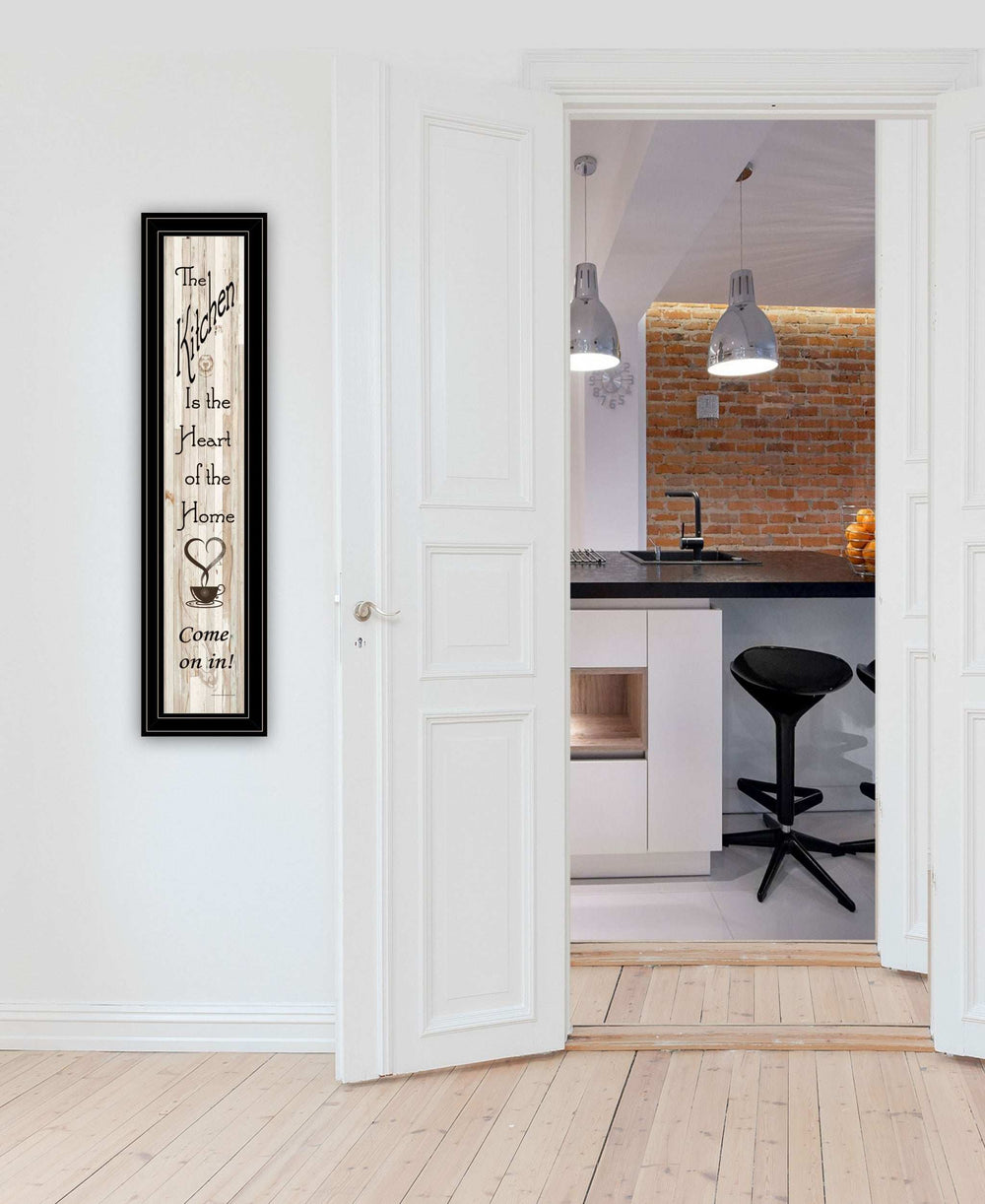 Kitchen is the Heart of the Home 17 Black Framed Print Kitchen Wall Art - Homeroots - Flyclothing LLC