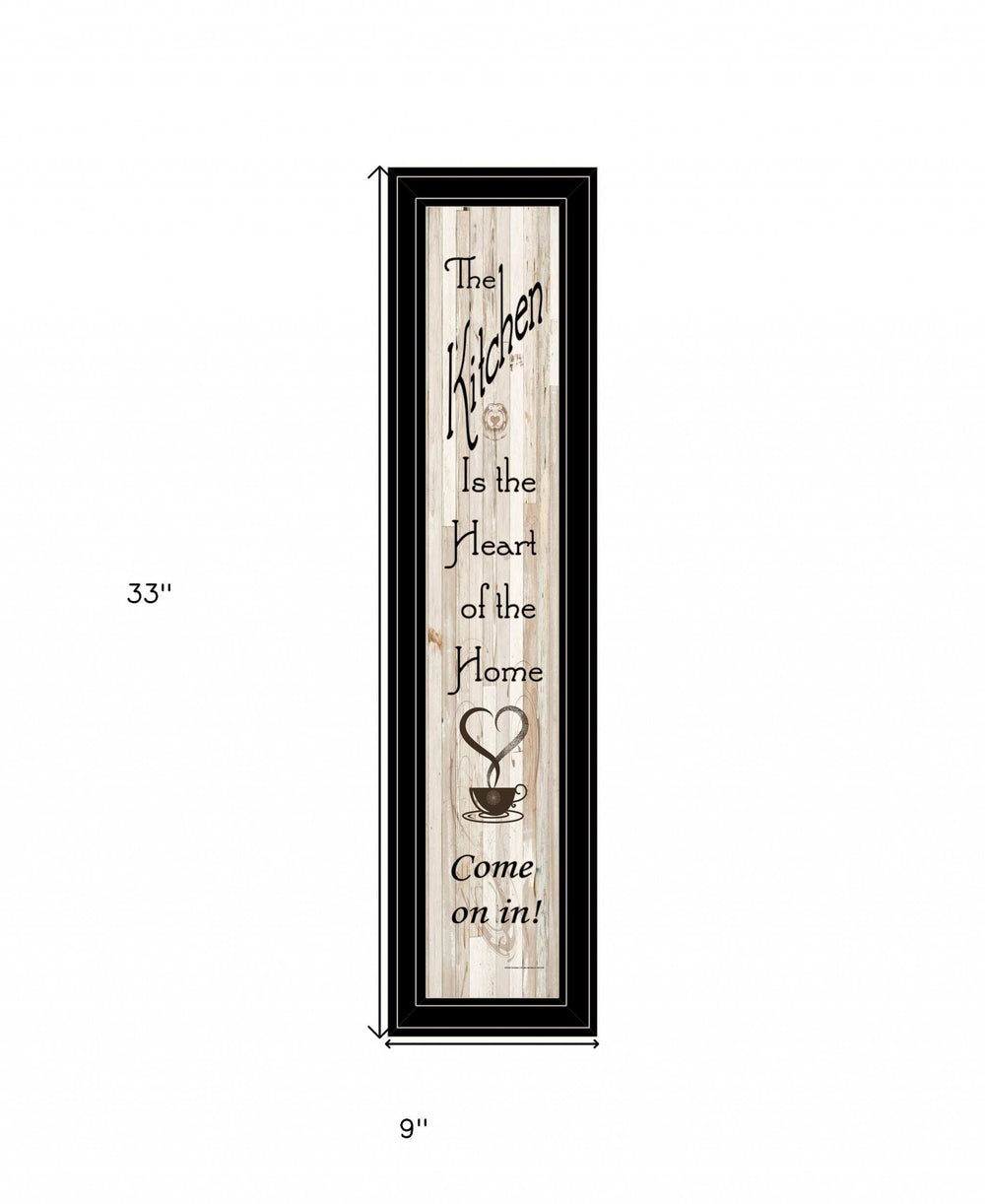 Kitchen is the Heart of the Home 17 Black Framed Print Kitchen Wall Art - Homeroots - Flyclothing LLC