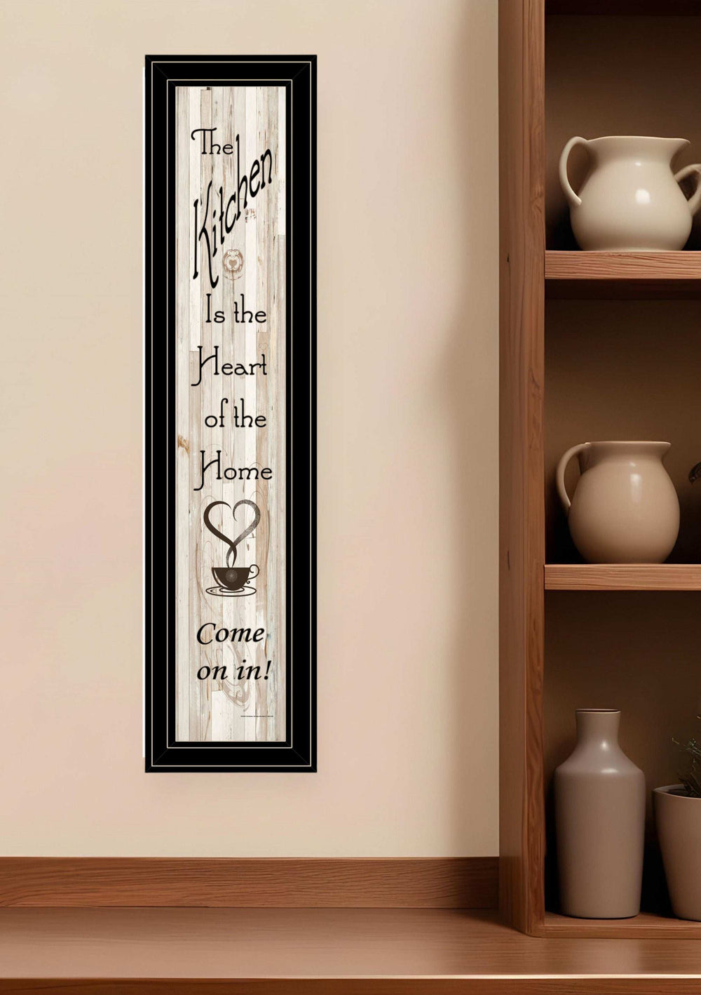 Kitchen is the Heart of the Home 17 Black Framed Print Kitchen Wall Art - Homeroots - Flyclothing LLC