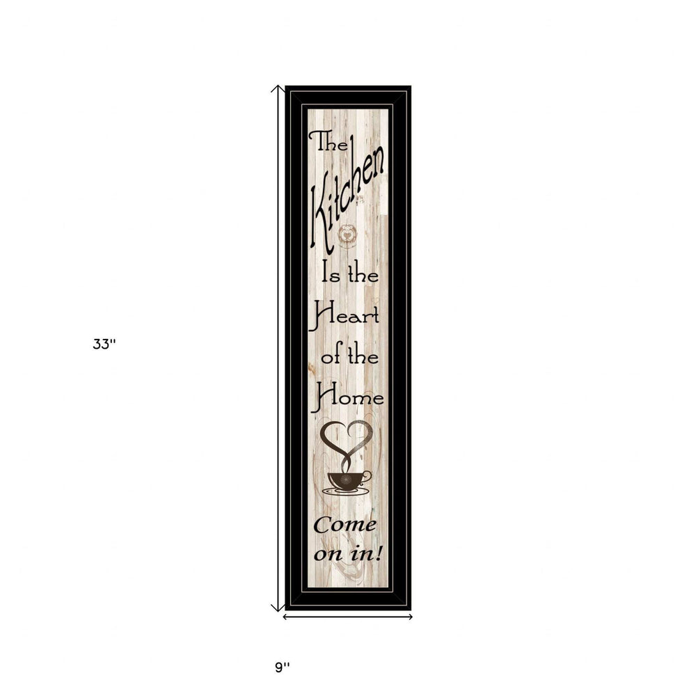 Kitchen is the Heart of the Home 18 Black Framed Print Kitchen Wall Art - Homeroots - Flyclothing LLC