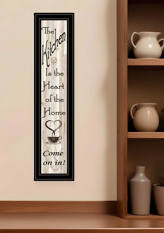 Kitchen is the Heart of the Home 18 Black Framed Print Kitchen Wall Art - Homeroots - Flyclothing LLC
