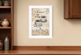 Sit Long Talk Much White Framed Print Kitchen Wall Art - Homeroots - Flyclothing LLC