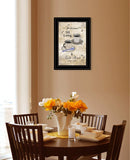 Sit Long Talk Much 4 Black Framed Print Kitchen Wall Art - Homeroots - Flyclothing LLC