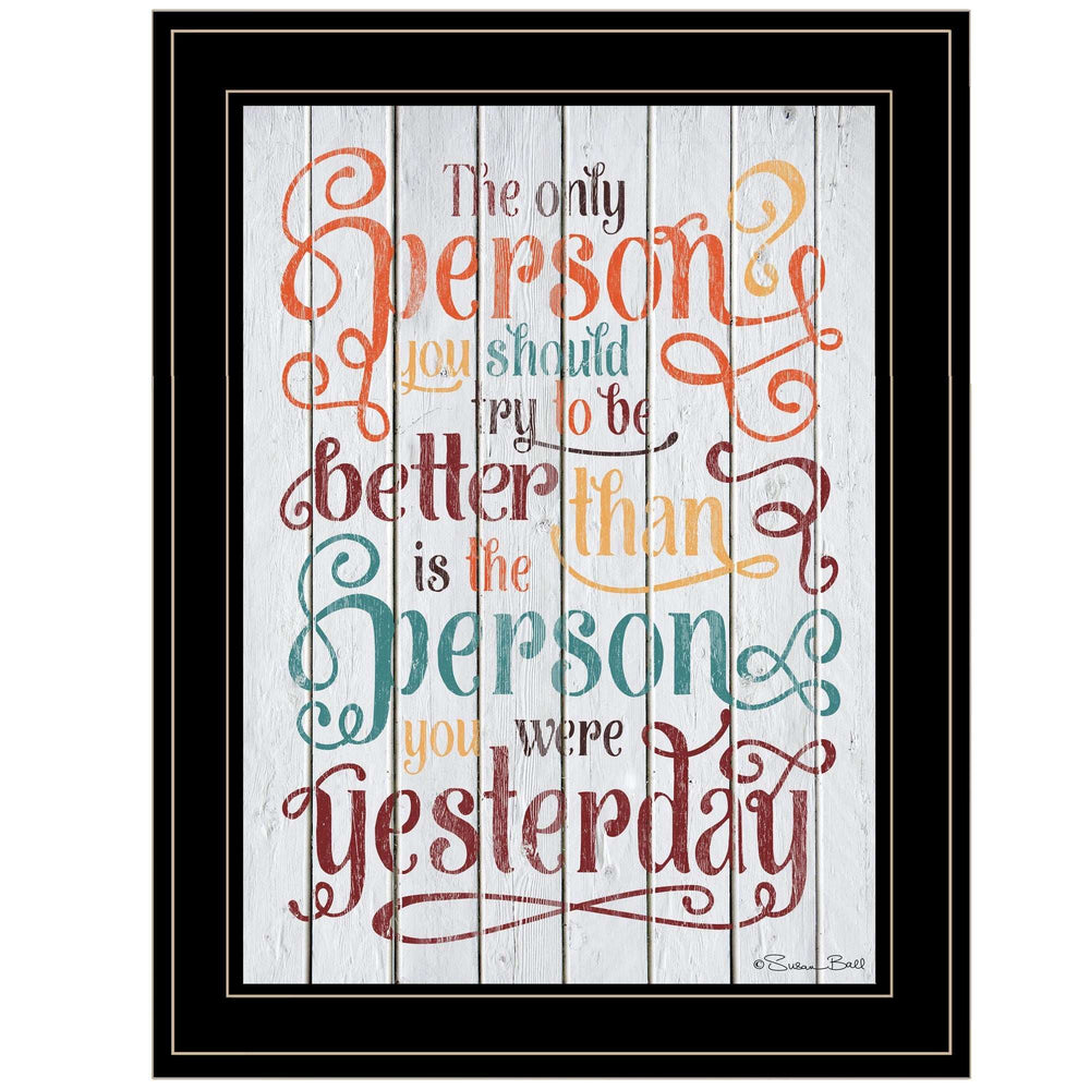 The Only Person 3 Black Framed Print Wall Art - Homeroots - Flyclothing LLC