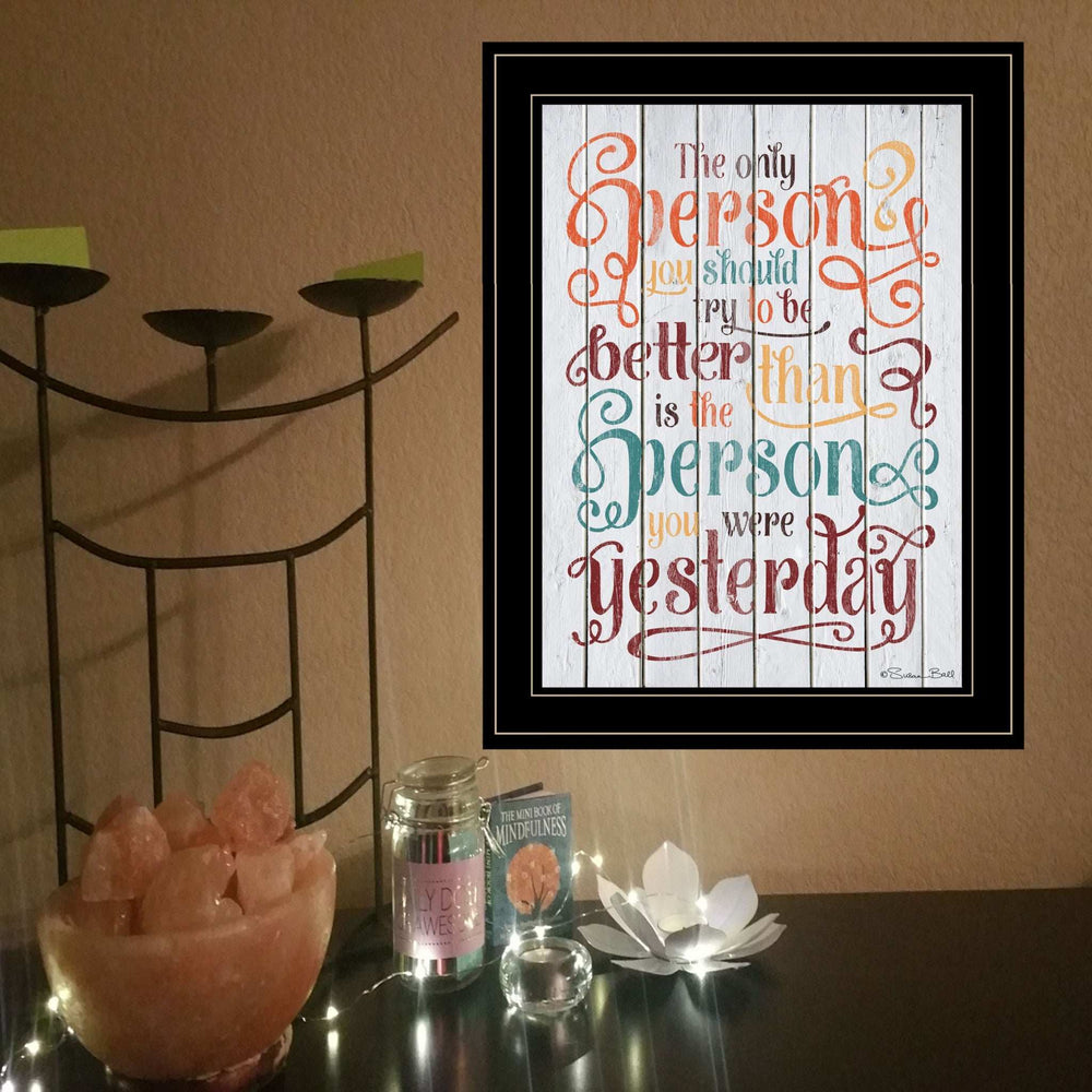 The Only Person 3 Black Framed Print Wall Art - Homeroots - Flyclothing LLC