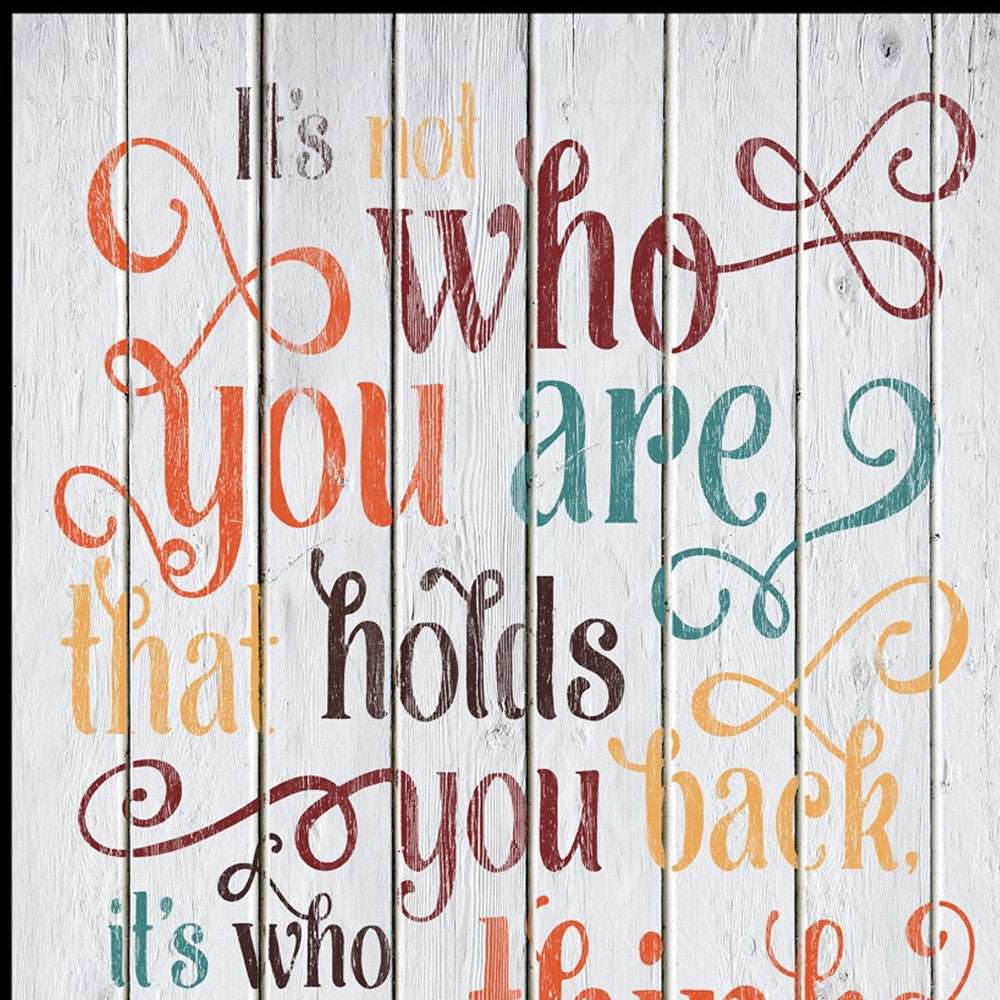 Who You Think You Are 3 Black Framed Print Wall Art - Homeroots - Flyclothing LLC