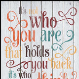 Who You Think You Are 3 Black Framed Print Wall Art - Homeroots - Flyclothing LLC