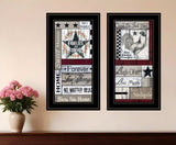 Set Of Two Family Wisdom Black Framed Print Wall Art - Homeroots - Flyclothing LLC