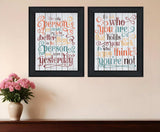 Set Of Two The Only Person Black Framed Print Wall Art - Homeroots - Flyclothing LLC
