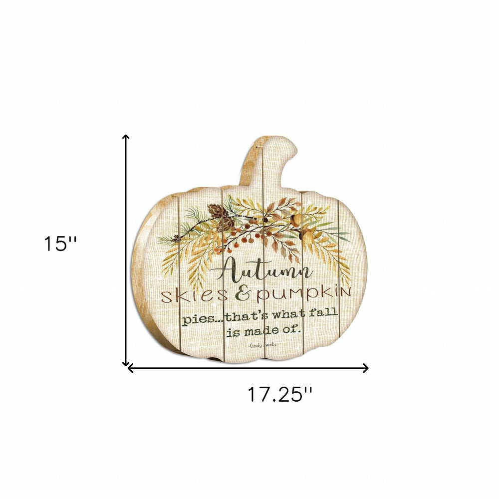 Autumn Skies Unframed Print Wall Art - Homeroots - Flyclothing LLC