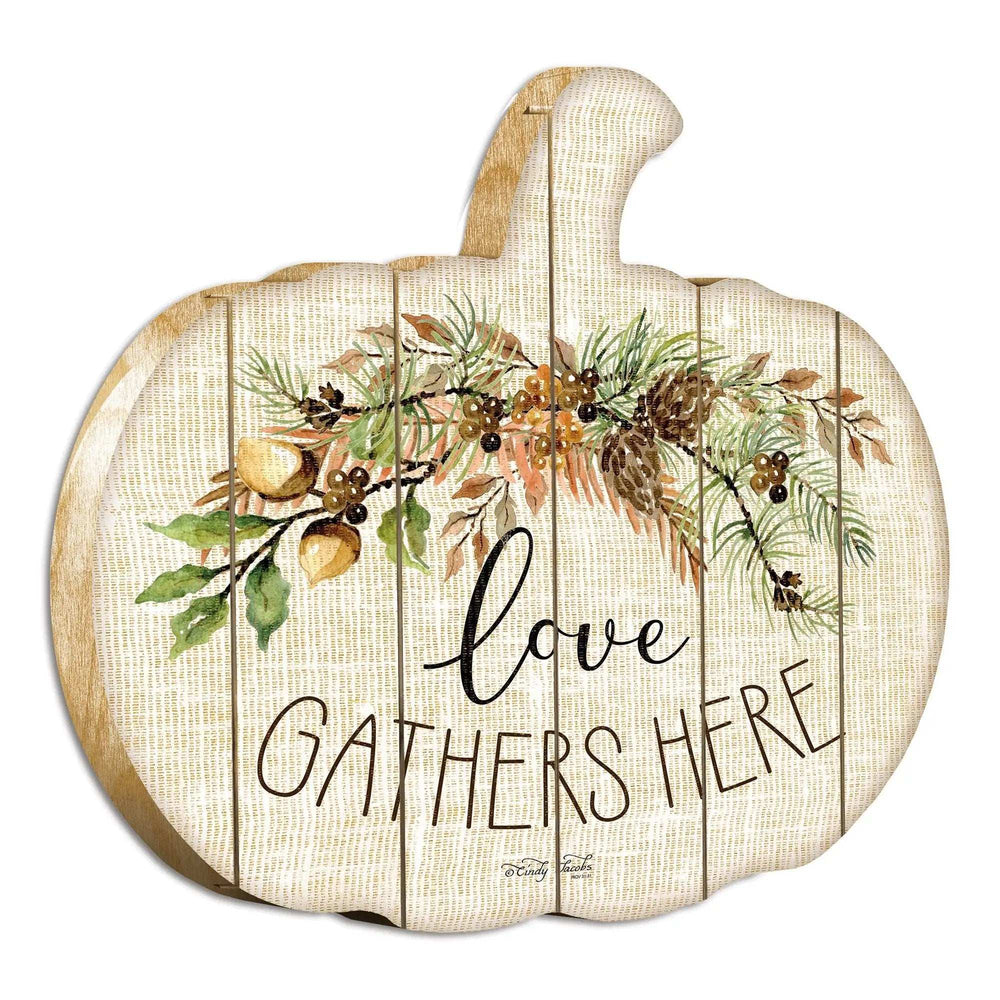 Love Gathers Here Unframed Print Wall Art - Homeroots - Flyclothing LLC