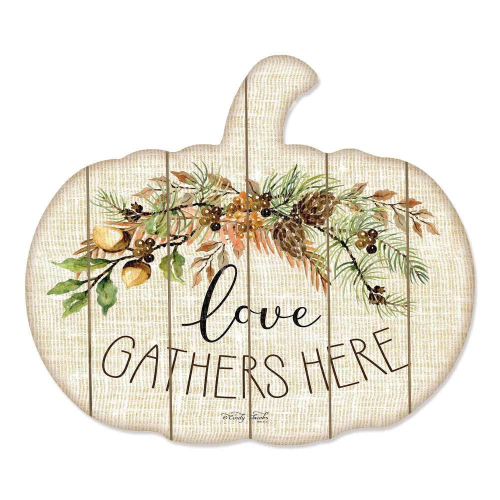 Love Gathers Here Unframed Print Wall Art - Homeroots - Flyclothing LLC