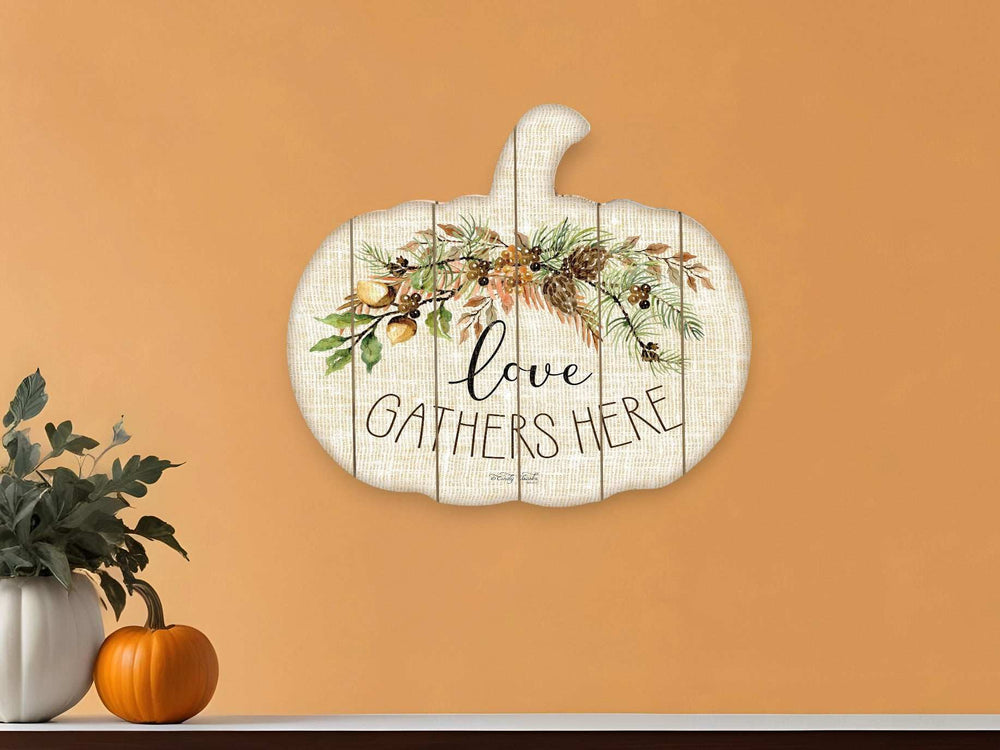 Love Gathers Here Unframed Print Wall Art - Homeroots - Flyclothing LLC