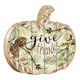 Give Thanks 1 Unframed Print Wall Art - Homeroots - Flyclothing LLC