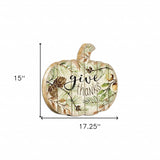 Give Thanks 1 Unframed Print Wall Art - Homeroots - Flyclothing LLC