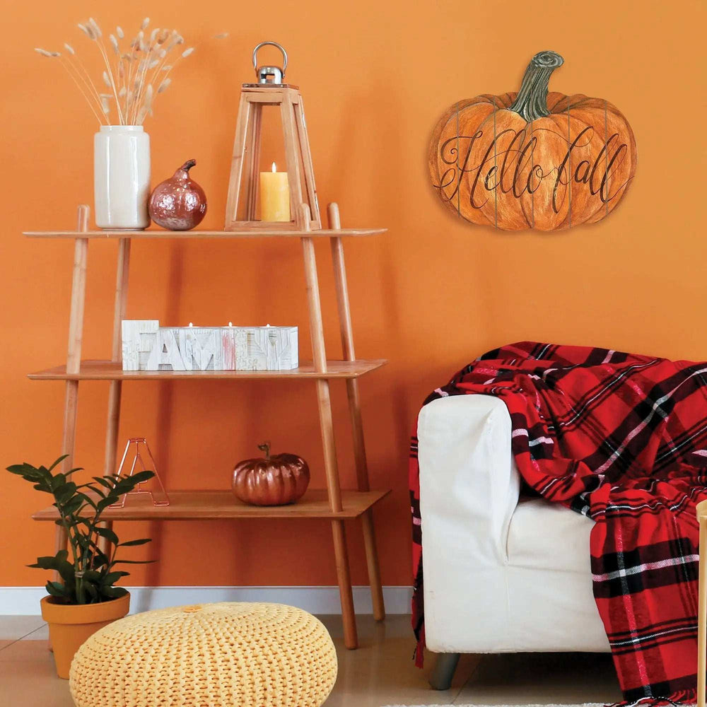 Hello Fall Unframed Print Wall Art - Homeroots - Flyclothing LLC