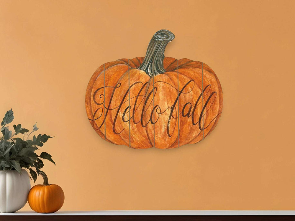 Hello Fall Unframed Print Wall Art - Homeroots - Flyclothing LLC