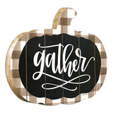 Gather Printed on a Pumpkin Unframed Print Wall Art - Homeroots - Flyclothing LLC