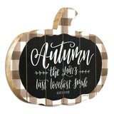 Autumn The Years Last Loveliest Smile Pumpkin Shape Wall Art - Homeroots - Flyclothing LLC