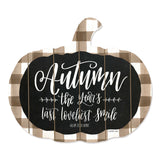 Autumn The Years Last Loveliest Smile Pumpkin Shape Wall Art - Homeroots - Flyclothing LLC