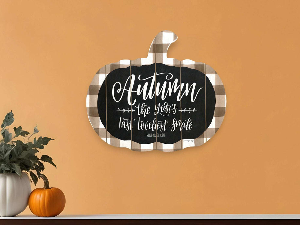 Autumn The Years Last Loveliest Smile Pumpkin Shape Wall Art - Homeroots - Flyclothing LLC