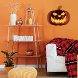 Fierce Pumpkin Face! Unframed Print Wall Art - Homeroots - Flyclothing LLC