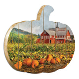 Red Barn Pumpkin Patch Unframed Print Wall Art - Homeroots - Flyclothing LLC