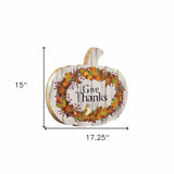 Give Thanks 3 Unframed Print Wall Art - Homeroots - Flyclothing LLC