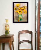 Country Sunflowers 1 Black Framed Print Wall Art - Homeroots - Flyclothing LLC