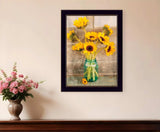Country Sunflowers 1 Black Framed Print Wall Art - Homeroots - Flyclothing LLC