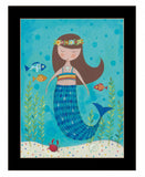 Under the Sea 5 Black Framed Print Wall Art - Homeroots - Flyclothing LLC