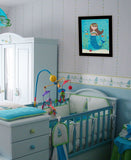 Under the Sea 5 Black Framed Print Wall Art - Homeroots - Flyclothing LLC