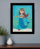 Under the Sea 5 Black Framed Print Wall Art - Homeroots - Flyclothing LLC