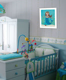 Under the Sea 6 White Framed Print Wall Art - Homeroots - Flyclothing LLC