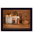 Gathering The Harvest 1 Black Framed Print Kitchen Wall Art - Homeroots - Flyclothing LLC