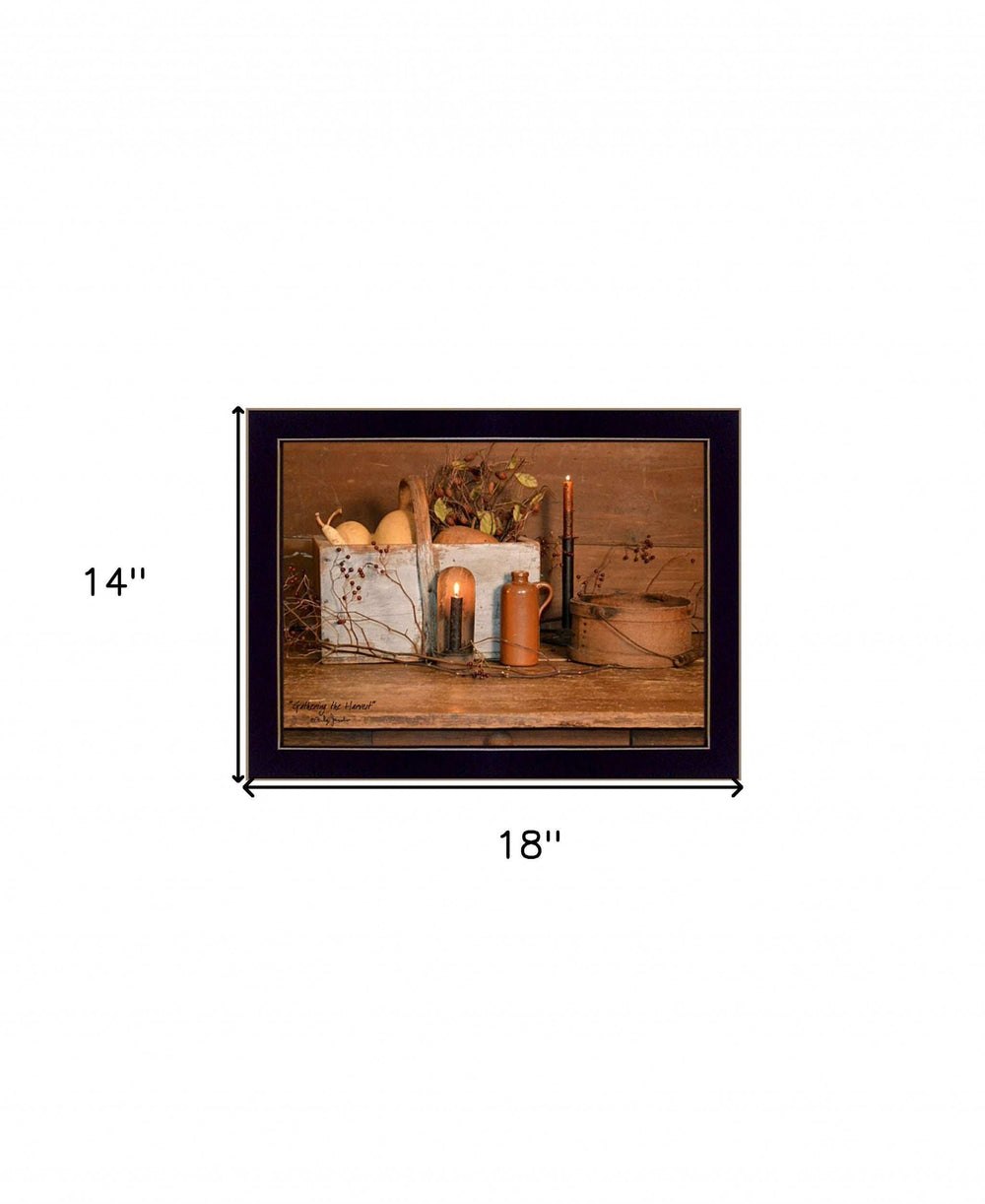 Gathering The Harvest 1 Black Framed Print Kitchen Wall Art - Homeroots - Flyclothing LLC