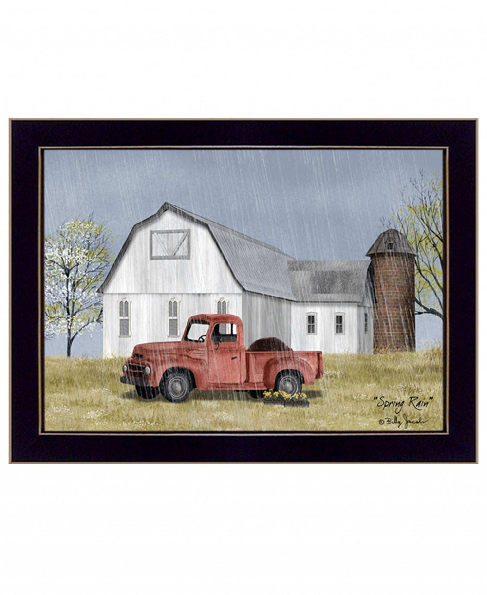 Spring Rain 1 Black Framed Print Wall Art - Homeroots - Flyclothing LLC