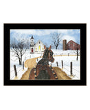 Sleigh Bells Ring 1 Black Framed Print Wall Art - Homeroots - Flyclothing LLC